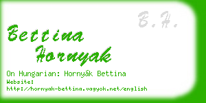 bettina hornyak business card