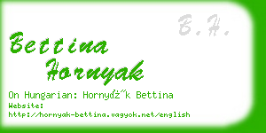 bettina hornyak business card